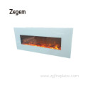 Wood Fireplace Electric Heater With Imitation Log